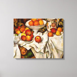 Paul Cezanne Appelt Sinaasappels Impressionisme Canvas Afdruk