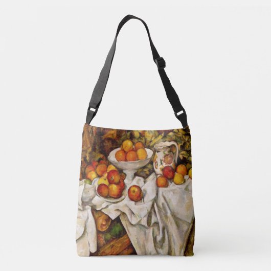 Paul Cezanne Appelt Sinaasappels Impressionisme Crossbody Tas (Achterkant)