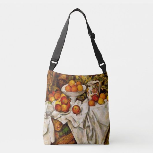 Paul Cezanne Appelt Sinaasappels Impressionisme Crossbody Tas (Voorkant)