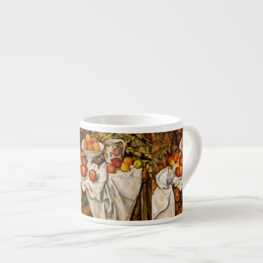 Paul Cezanne Appelt Sinaasappels Impressionisme Espresso Kop (Voorkant rechts)