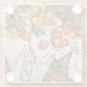 Paul Cezanne Appelt Sinaasappels Impressionisme Glazen Onderzetter (Achterkant)