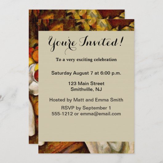 Paul Cezanne Appelt Sinaasappels Impressionisme Kaart (Voorkant / Achterkant)