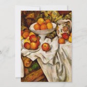 Paul Cezanne Appelt Sinaasappels Impressionisme Kaart (Achterkant)
