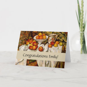 Paul Cezanne Appelt Sinaasappels Impressionisme Kaart