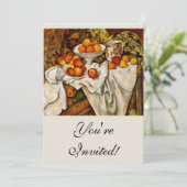 Paul Cezanne Appelt Sinaasappels Impressionisme Kaart (Staand voorkant)