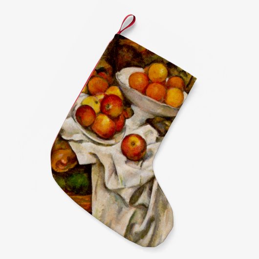 Paul Cezanne Appelt Sinaasappels Impressionisme Kleine Kerstsok (Voorkant (Hangend))