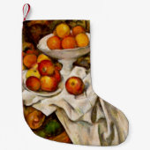 Paul Cezanne Appelt Sinaasappels Impressionisme Kleine Kerstsok (Voorkant)