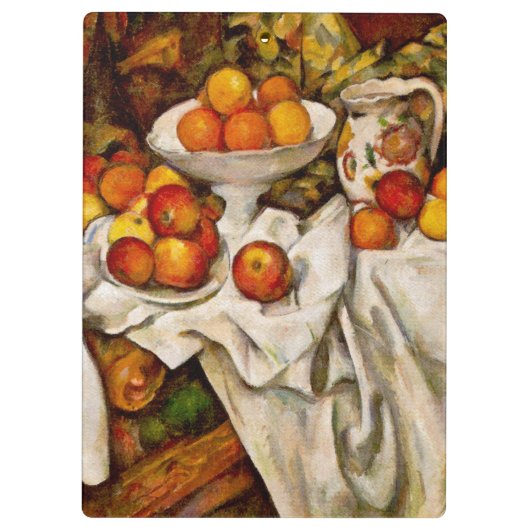 Paul Cezanne Appelt Sinaasappels Impressionisme Klembord (Achterkant)
