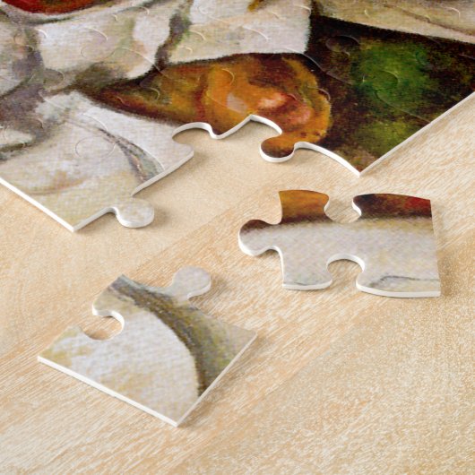Paul Cezanne Appelt Sinaasappels Impressionisme Legpuzzel (Zijkant)