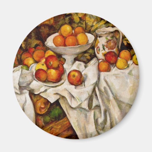 Paul Cezanne Appelt Sinaasappels Impressionisme Magneet (Voorkant)