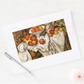 Paul Cezanne Appelt Sinaasappels Impressionisme Rechthoekige Sticker (Envelop)