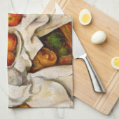 Paul Cezanne Appelt Sinaasappels Impressionisme Theedoek (Quarter Fold)