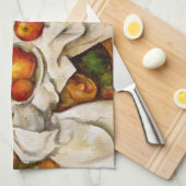 Paul Cezanne Appelt Sinaasappels Impressionisme Theedoek (Quarter Fold)