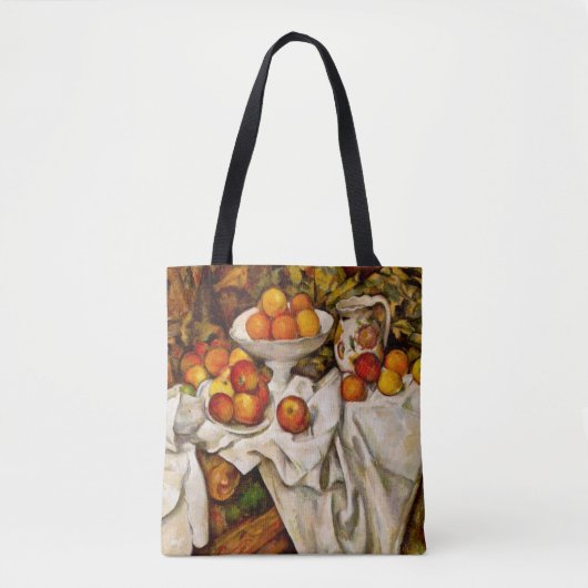 Paul Cezanne Appelt Sinaasappels Impressionisme Tote Bag (Voorkant)