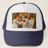 Paul Cezanne Appelt Sinaasappels Impressionisme Trucker Pet (Voorkant)