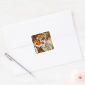 Paul Cezanne Appelt Sinaasappels Impressionisme Vierkante Sticker (Envelop)