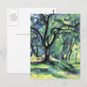 Paul Cezanne Artwork Briefkaart (Voorkant / Achterkant)