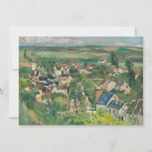 Paul Cezanne - Auvers, Panoramisch Uitzicht Bedankkaart