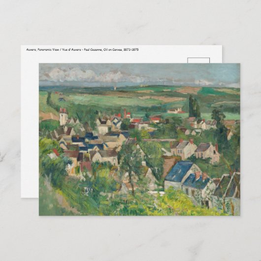 Paul Cezanne - Auvers, panoramisch uitzicht Briefkaart (Voorkant / Achterkant)