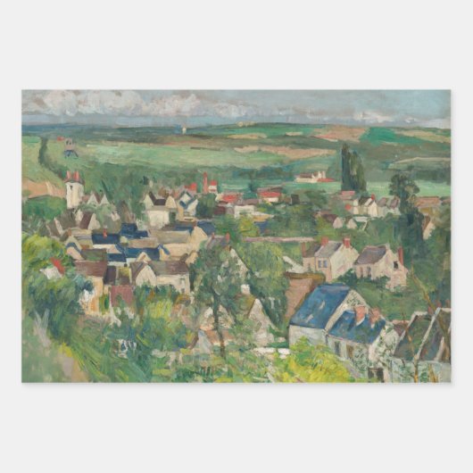 Paul Cezanne - Auvers, Panoramisch Uitzicht Inpakpapier Vel (Voorkant)