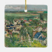 Paul Cezanne - Auvers, Panoramisch Uitzicht Keramisch Ornament (Achterkant)