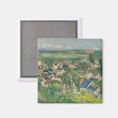 Paul Cezanne - Auvers, Panoramisch Uitzicht Magneet (Voorkant / Achterkant)