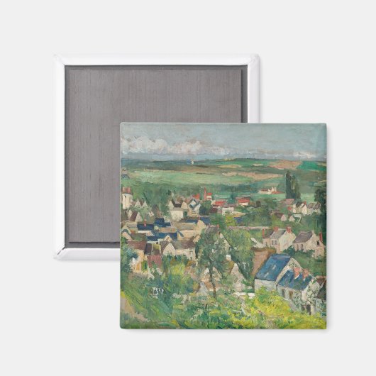 Paul Cezanne - Auvers, Panoramisch Uitzicht Magneet (Voorkant / Achterkant)