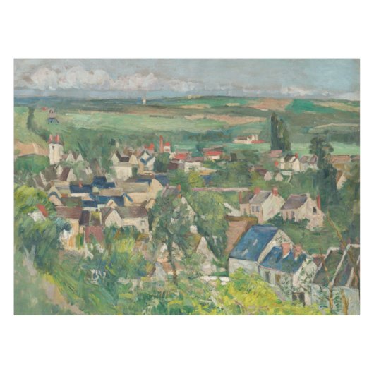 Paul Cezanne - Auvers, Panoramisch Uitzicht Tafelkleed (Voorkant (Horizontaal))