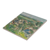 Paul Cezanne - Auvers, Panoramisch Uitzicht Tegeltje (Zijkant)