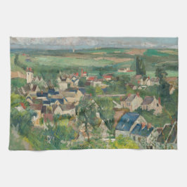 Paul Cezanne - Auvers, Panoramisch Uitzicht Theedoek