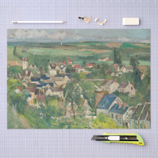 Paul Cezanne - Auvers, Panoramisch Uitzicht Tissuepapier (Craft)