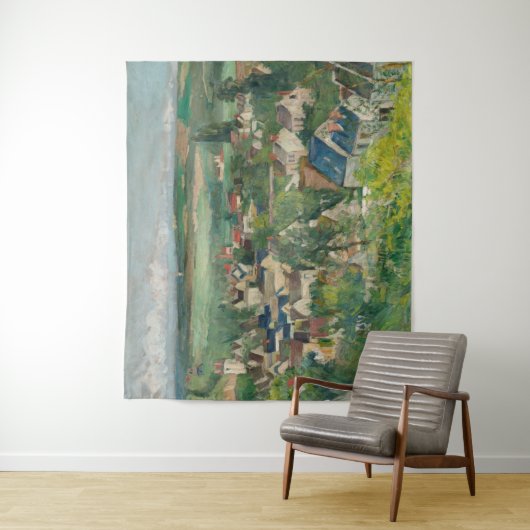 Paul Cezanne - Auvers, Panoramisch Uitzicht Wandkleed (In situ)