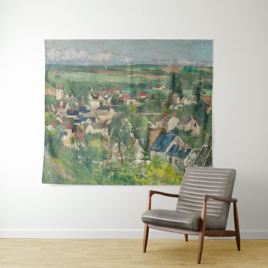 Paul Cezanne - Auvers, Panoramisch Uitzicht Wandkleed (In Situ (horizontaal))