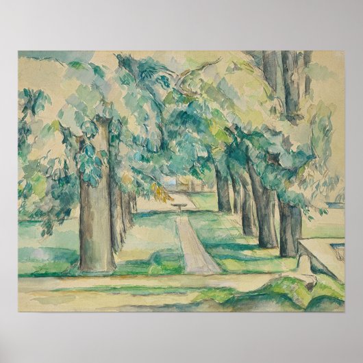 Paul Cezanne - Avenue of Chestnut Trees Poster (Voorkant)