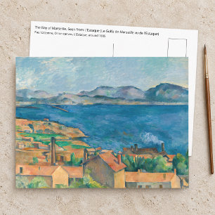 Paul Cezanne - Baai van Marseille, Gezien vanuit E Briefkaart