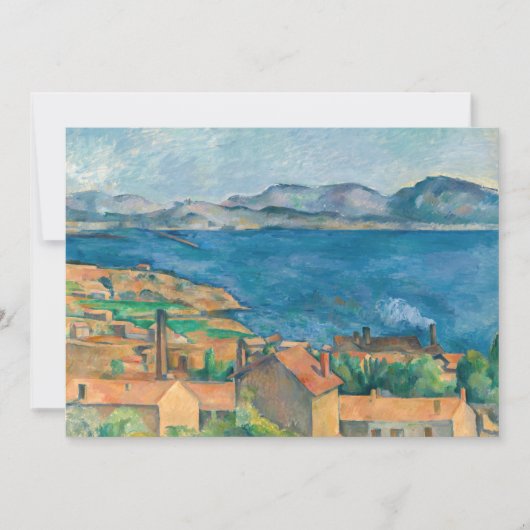 Paul Cezanne - Baai van Marseille, vanuit Estaque Bedankkaart (Voorkant)