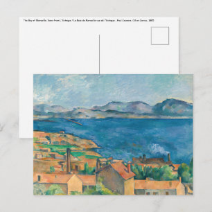 Paul Cezanne - Baai van Marseille, vanuit Estaque Briefkaart