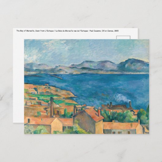 Paul Cezanne - Baai van Marseille, vanuit Estaque Briefkaart (Voorkant / Achterkant)
