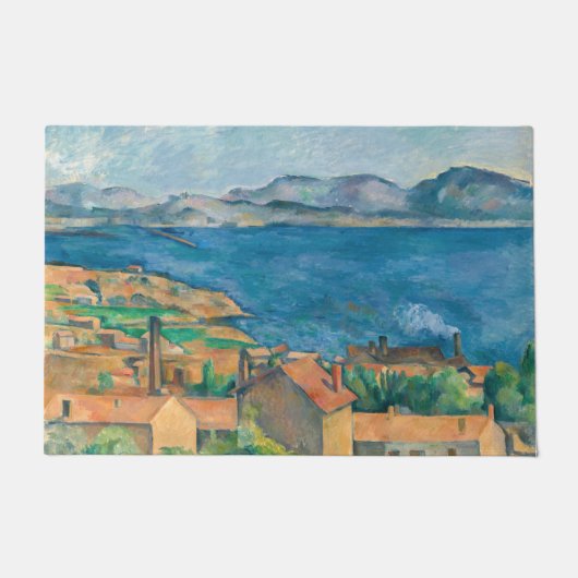 Paul Cezanne - Baai van Marseille, vanuit Estaque Deurmat (Voorkant)