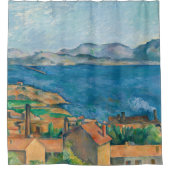 Paul Cezanne - Baai van Marseille, vanuit Estaque Douchegordijn (Voorkant)