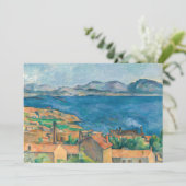 Paul Cezanne - Baai van Marseille, vanuit Estaque Kaart (Staand voorkant)