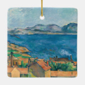 Paul Cezanne - Baai van Marseille, vanuit Estaque Keramisch Ornament (Achterkant)