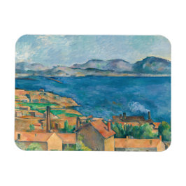 Paul Cezanne - Baai van Marseille, vanuit Estaque Magneet