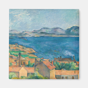 Paul Cezanne - Baai van Marseille, vanuit Estaque Magneet