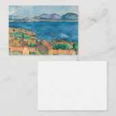 Paul Cezanne - Baai van Marseille, vanuit Estaque Notitiekaartje (Voorkant / Achterkant)
