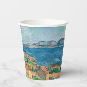 Paul Cezanne - Baai van Marseille, vanuit Estaque Papieren Bekers