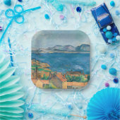 Paul Cezanne - Baai van Marseille, vanuit Estaque Papieren Bordje (Feest)