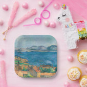 Paul Cezanne - Baai van Marseille, vanuit Estaque Papieren Bordje (Feest)