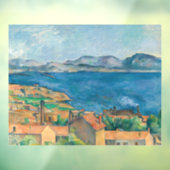 Paul Cezanne - Baai van Marseille, vanuit Estaque Raamsticker (Vel 3)