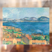Paul Cezanne - Baai van Marseille, vanuit Estaque Raamsticker (Vel 2)